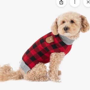 Red Buffalo Check Pet Sweater